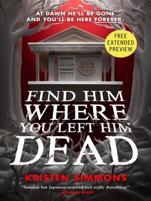 cover image of Sneak Peek for Find Him Where You Left Him Dead